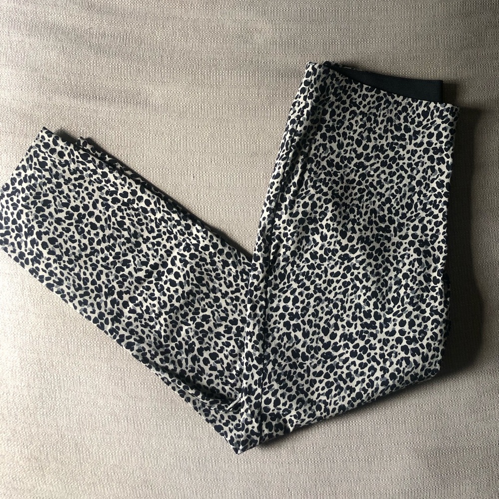A New Day cropped straight leg cheetah pants.